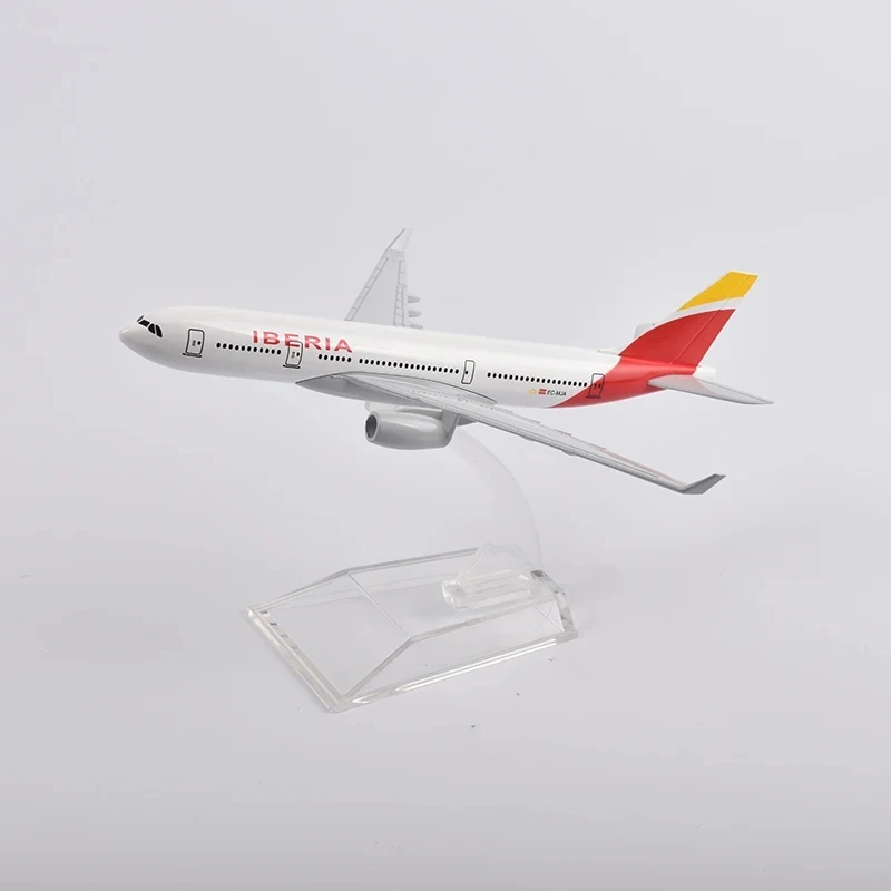 

16cm Iberia Airlines Airbus A330 Airplane Model Plane Model Aircraft Diecast Metal 1/400 Scale Planes Dropshipping