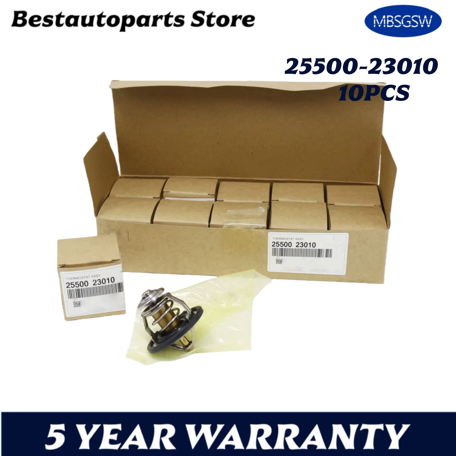 

10 шт. термостат охлаждающей жидкости 2550023010 для Hyundai Kia 2.0L 2.4L 1996-2016 гг. 25500-23010