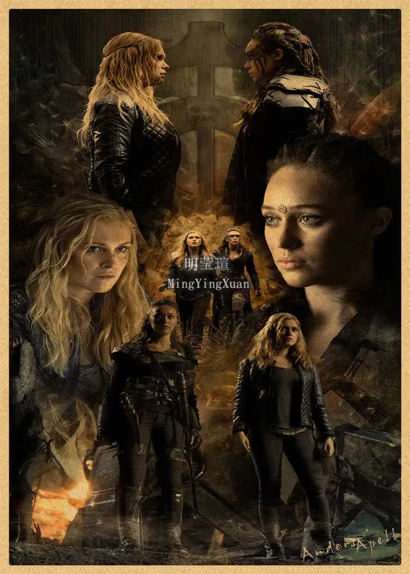 The 100 TV movies Retro Poster Vintage poster Wall Decor Personalised Room Decoration Kraft Papers gift