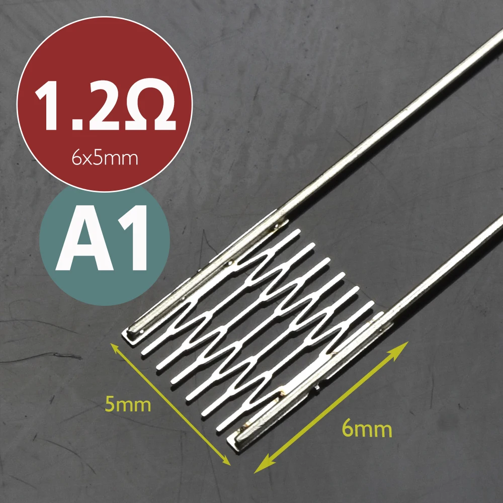 1/2/5Set Premium Mesh Resistance Kit 1.0/1.2/0.6/0.8/0.9ohm 10pc wire 5set Cotton Rod Tool