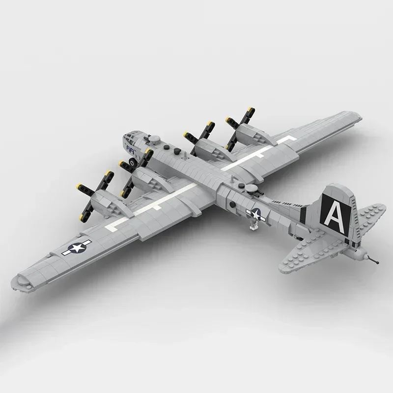 Moc Mattoni da Costruzione Militare Modello di Caccia 1:72 B-29 Superfortres Tecnologia Blocchi Modulari Regalo Di Natale Giocattoli FAI DA TE Set di Montaggio