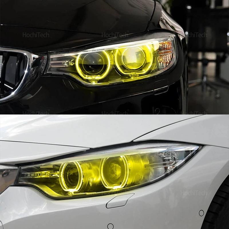 لسيارات BMW 4 Series F32 F33 F36 Pre-LCI 2014-2017 63117263051 الأصفر DRL الجبهة مصباح المصباح لوحة تحكم Led زاوية عيون رقاقة