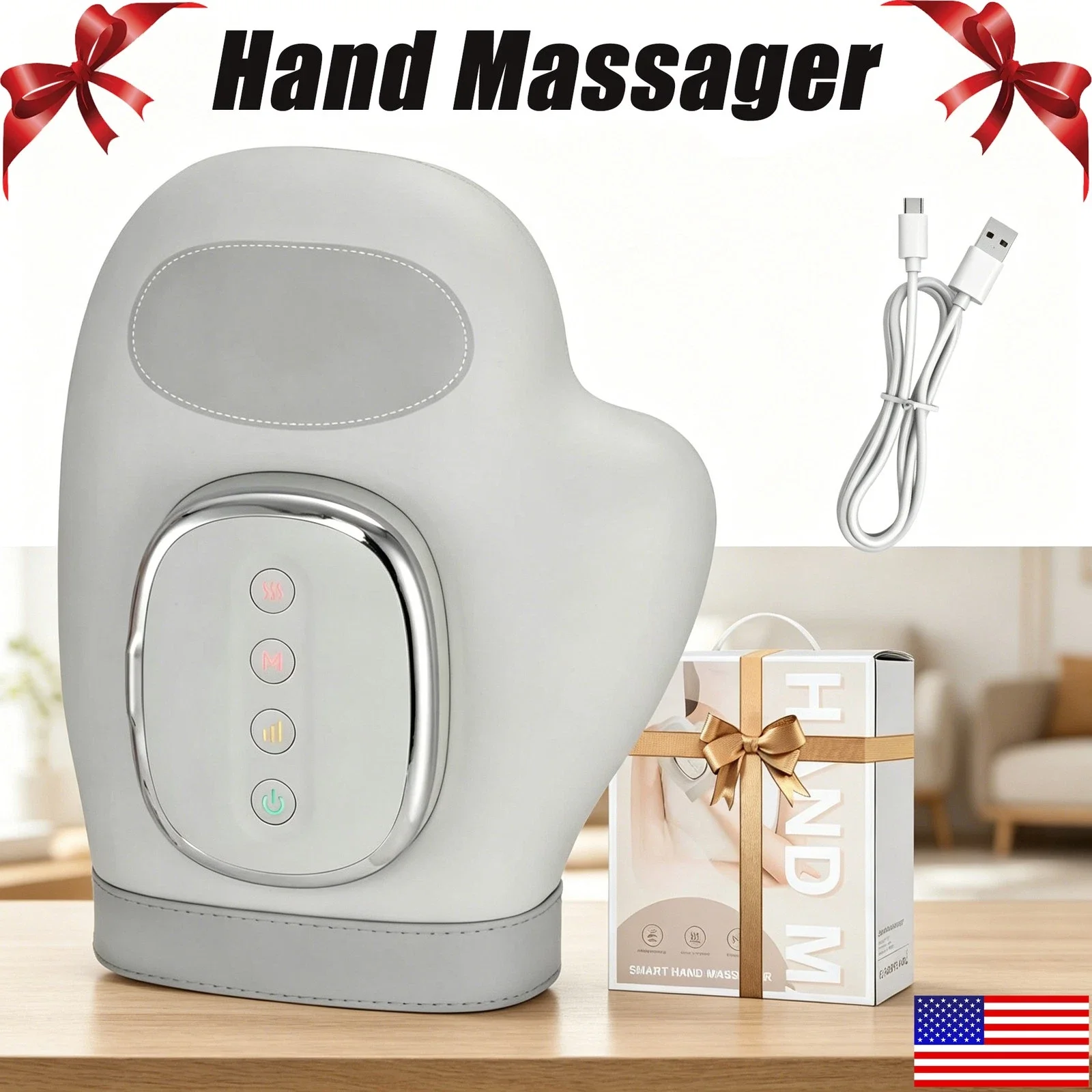 Hand Massager with Heat and Compression,Heated Hand Massager for Arthritis,NEW,a