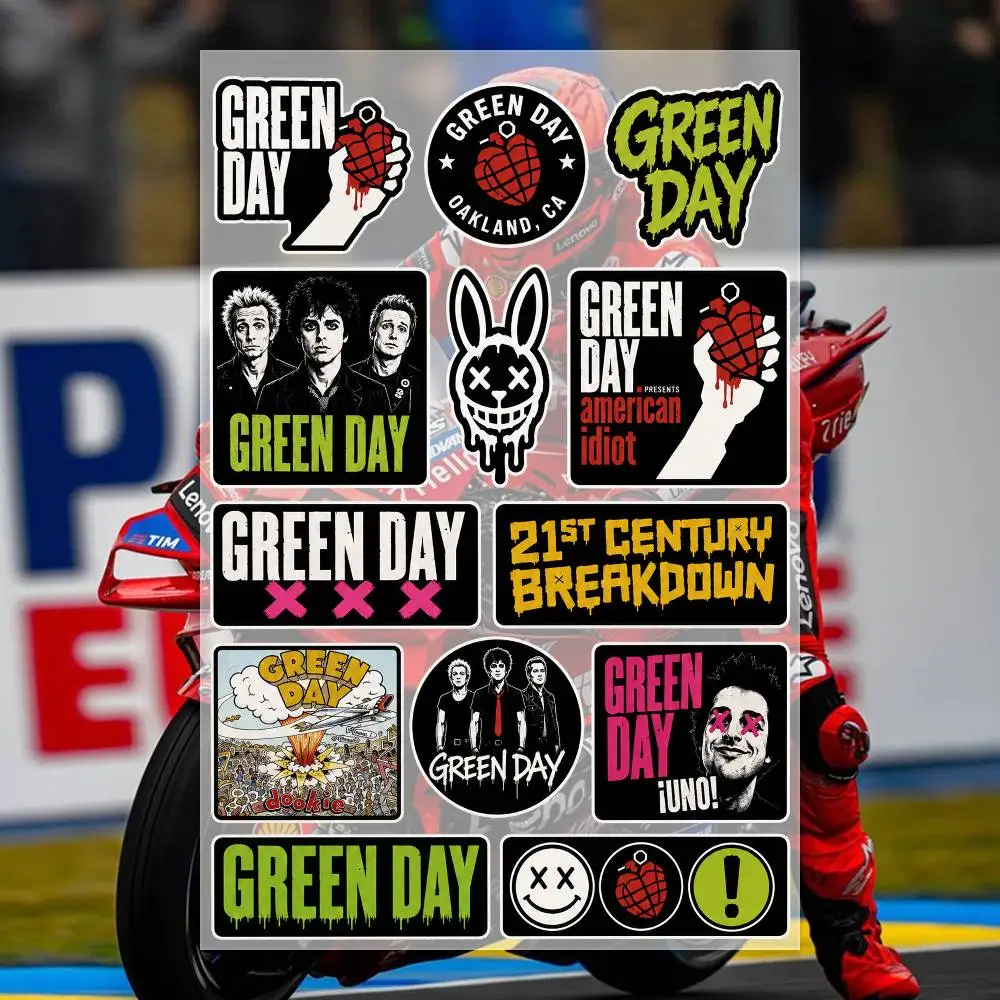 G-Green Day Stickers Moto Sticker Auto Body Bumper Windows Motorcycle Laptop Walls Vinyl Decal Car Tuning Accessories