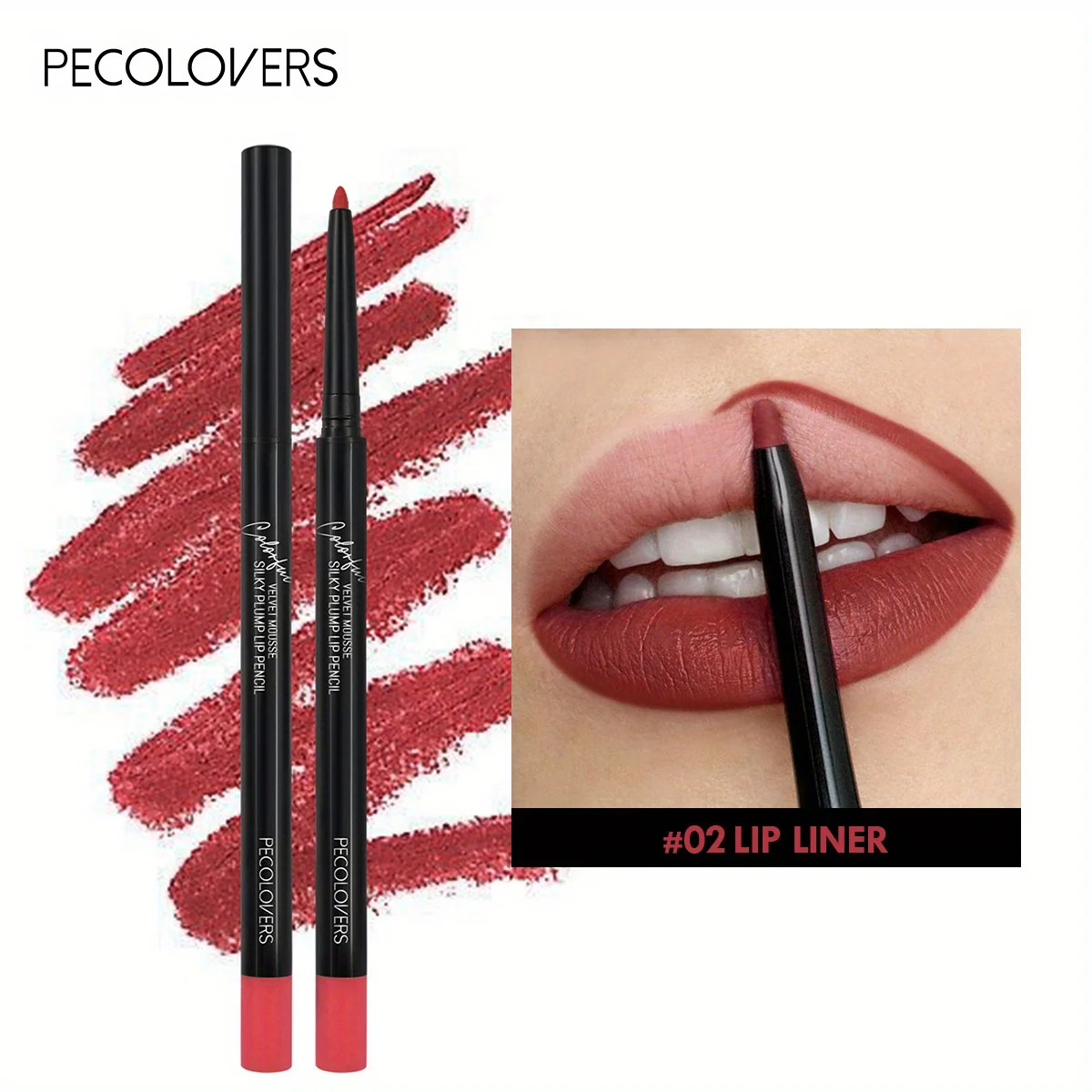 Lips Velvet Matte Lip Liner Pencil Waterproof Lasting Plump Lipstick Natural Lips Pencil Contour Line Makeup Lipliner Pen Gifts