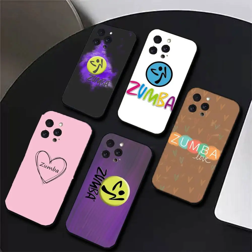 Funda de teléfono Zumba Dance de silicona suave para iPhone 16 15 14 13 12 11 X XR Plus Pro Max Plus