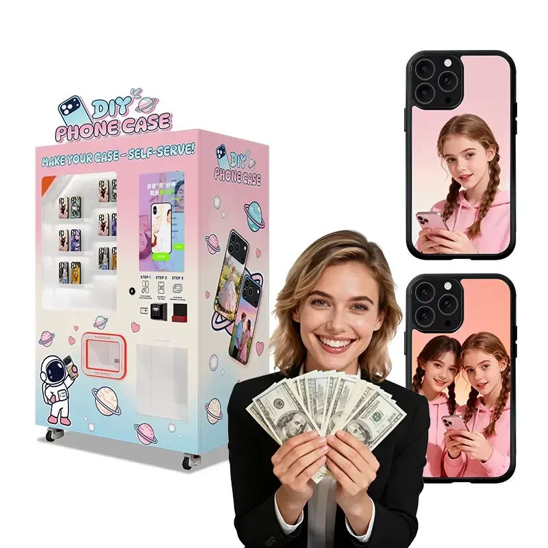 for Business Automatic UV Personalized Mobile Phone Back Cover Printer for Mobile Phone Case Printing Vending Machine