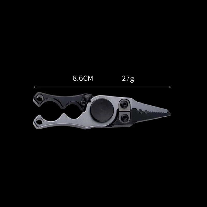 1 PCS Aluminum Alloy Pliers Gyro Fishing Line Cutting Pliers Protect Outside Fishing Tools