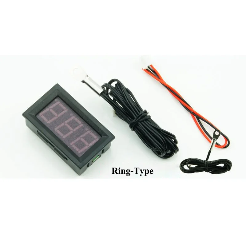 Termometer Digital DC 4-30V dengan Rentang Pengukuran -50 hingga 110 ° C