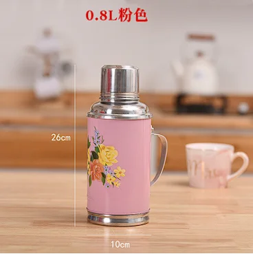 0.8/1.2l/2l Retro Travel Thermosflask Thermos Water Coffee Bottle Stainless Steel Coffee Cup Mug Heat Cold Preservation