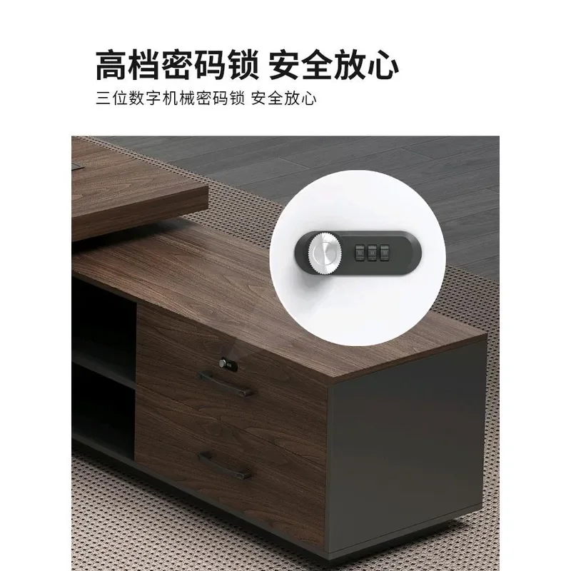 Modern Simple Executive Desk Large Manager Office Table Boss Desk with Chair Combination for President Supervisor Workplace