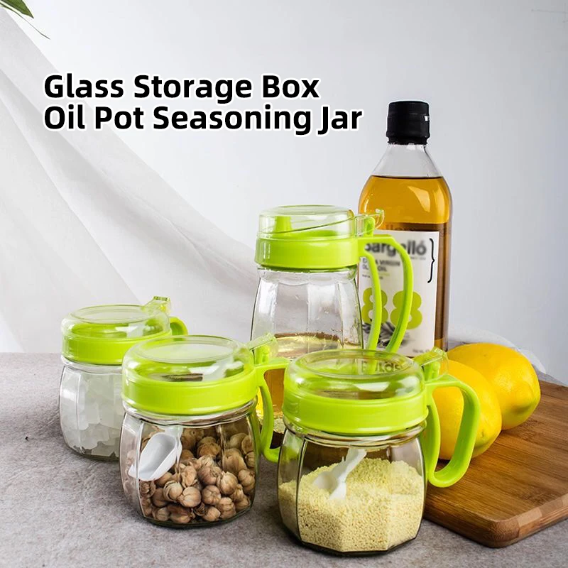 

Obelix Kitchen Glass Seasoning Jar Combination Salt Pepper Shakers Set Vinegar Sauce Oil Bottle Seasoning Bottle Seasoning Tools