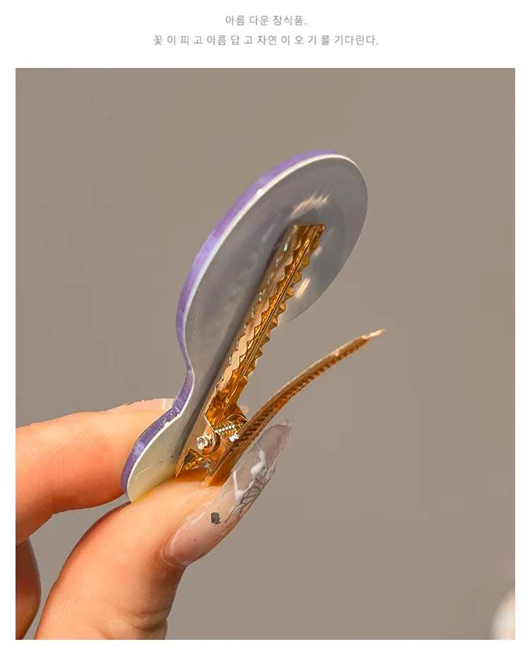 4 Stück niedliche Fragezeichen-Acryl-Haarspangen – bunte Haar-Accessoires für Frauen und Mädchen, tägliche/Party-Haarstyling-Dekor-Haarnadel – Detail 7