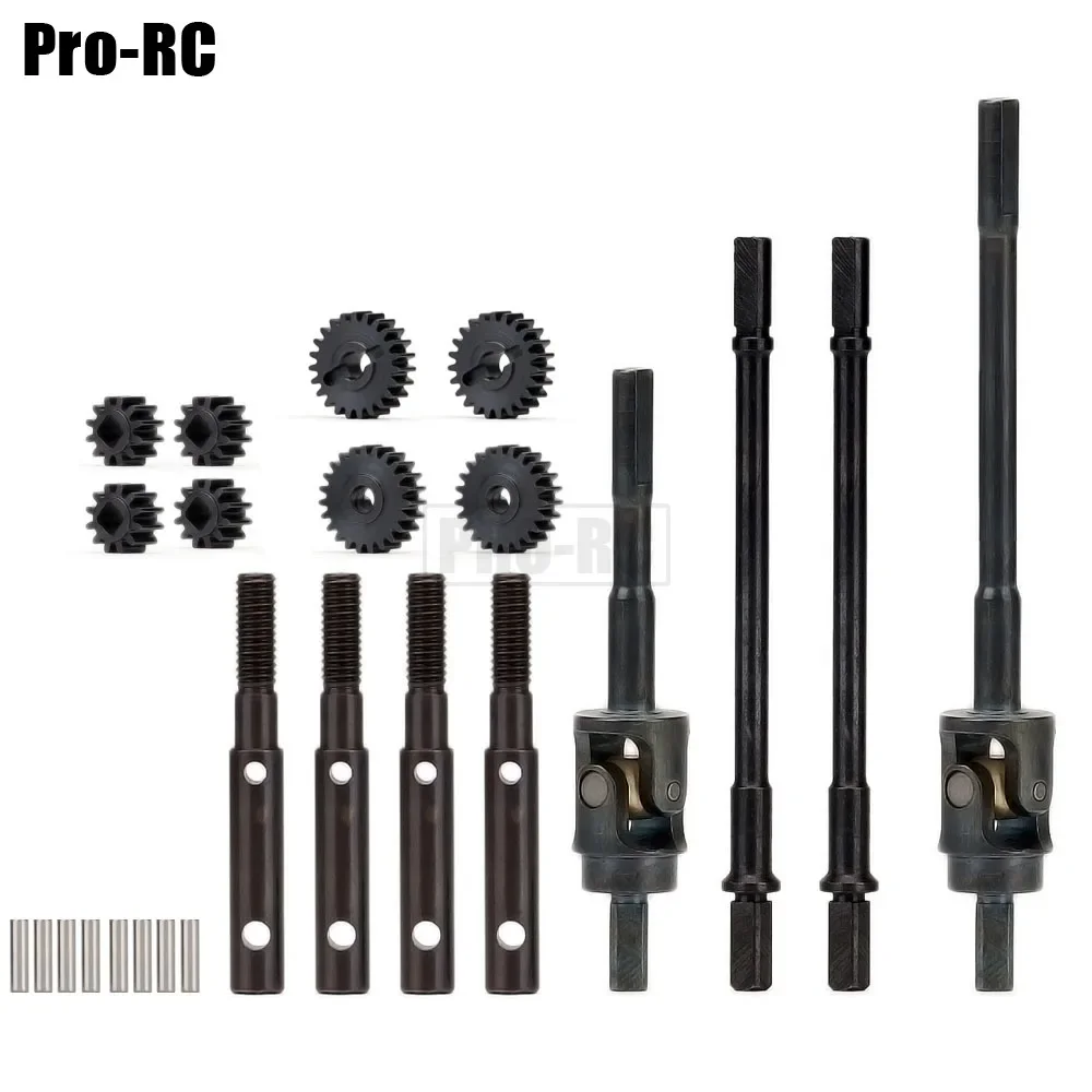 Steel Front & Rear Internal CVD Drive Shaft and Gear Set for 1/10 Axial SCX10 III AXI03007 Portal Axle RC Crawler Car Part