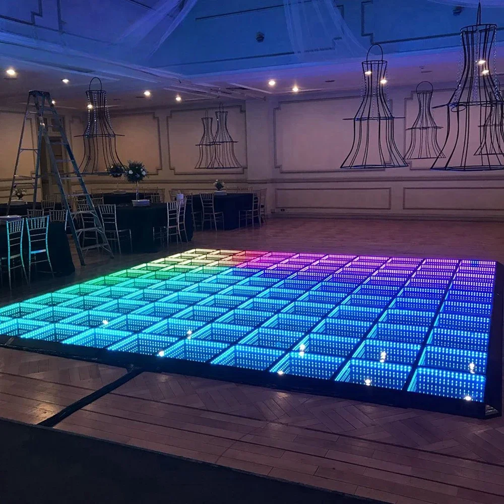 For 3D LED Dance Floor 80W for DJ Stage Disco Event Wedding Club Decorations