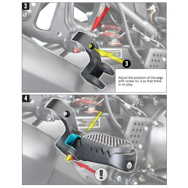Motorcycle Passenger Footpeg Lowering Kit Adjustment Foot Rests Pedal For  Pan America 1250 Special RA1250
