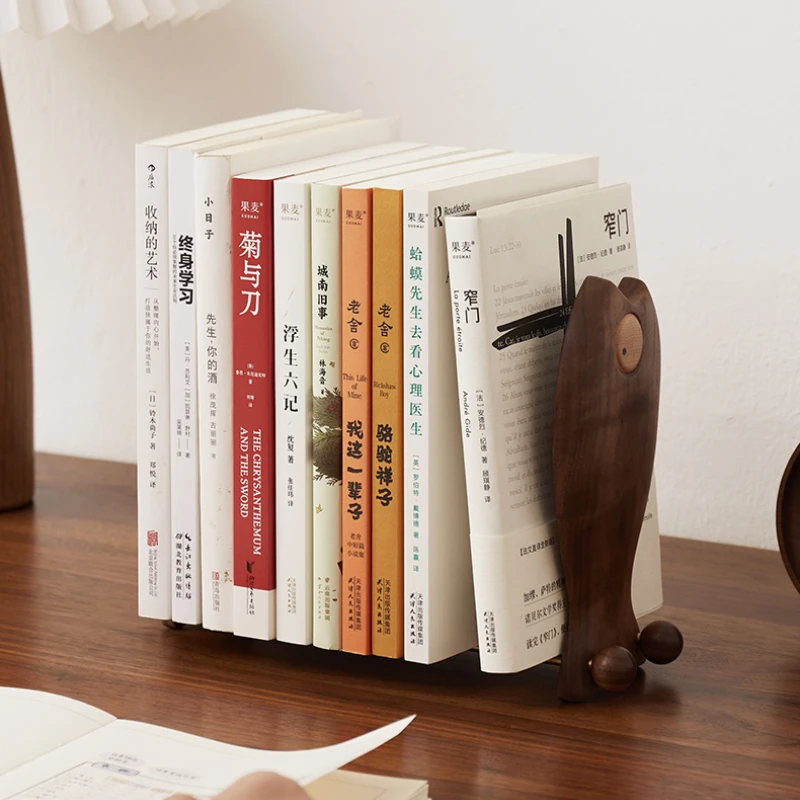 

Подставка для книг из черного ореха, настольная выдвижная подставка для книг, органайзер для книг в форме дерева, простая студенческая настольная стойка для хранения