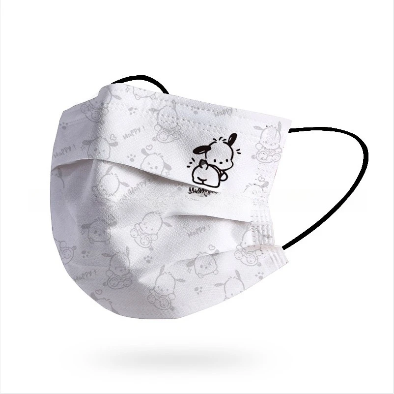 Miniso 大人用使い捨て保護サンリオコレクションマスクかわいい漫画プリント防塵独立パック 10 個