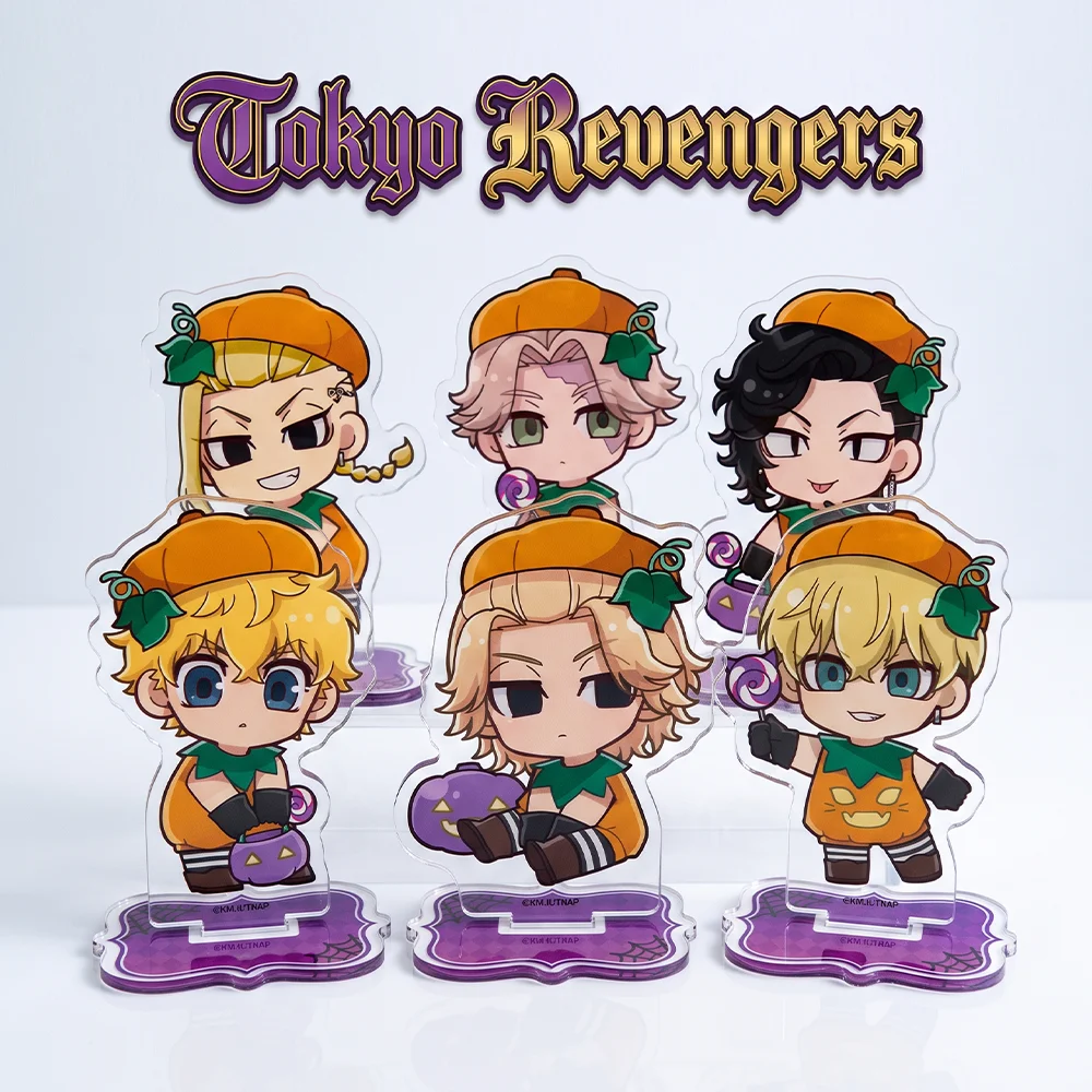 Tokyo Revengers Mikey Sano Manjiro Matsuno Chifuyu Halloween Gifts 10CM Cute Anime Acrylic Stand Keychain Cospaly Desk Decor