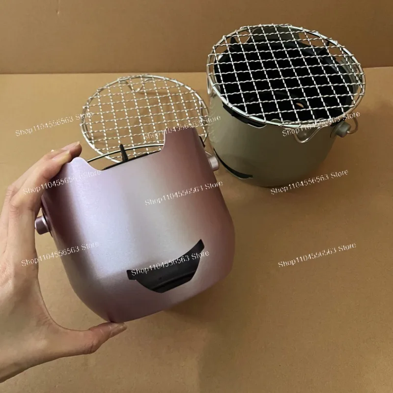 Mini Small Carbon Stove Outdoor Portable Household BBQ Stainless Steel Enclosure Stove Tea Olive Alcohol Korean Barbecue Stove