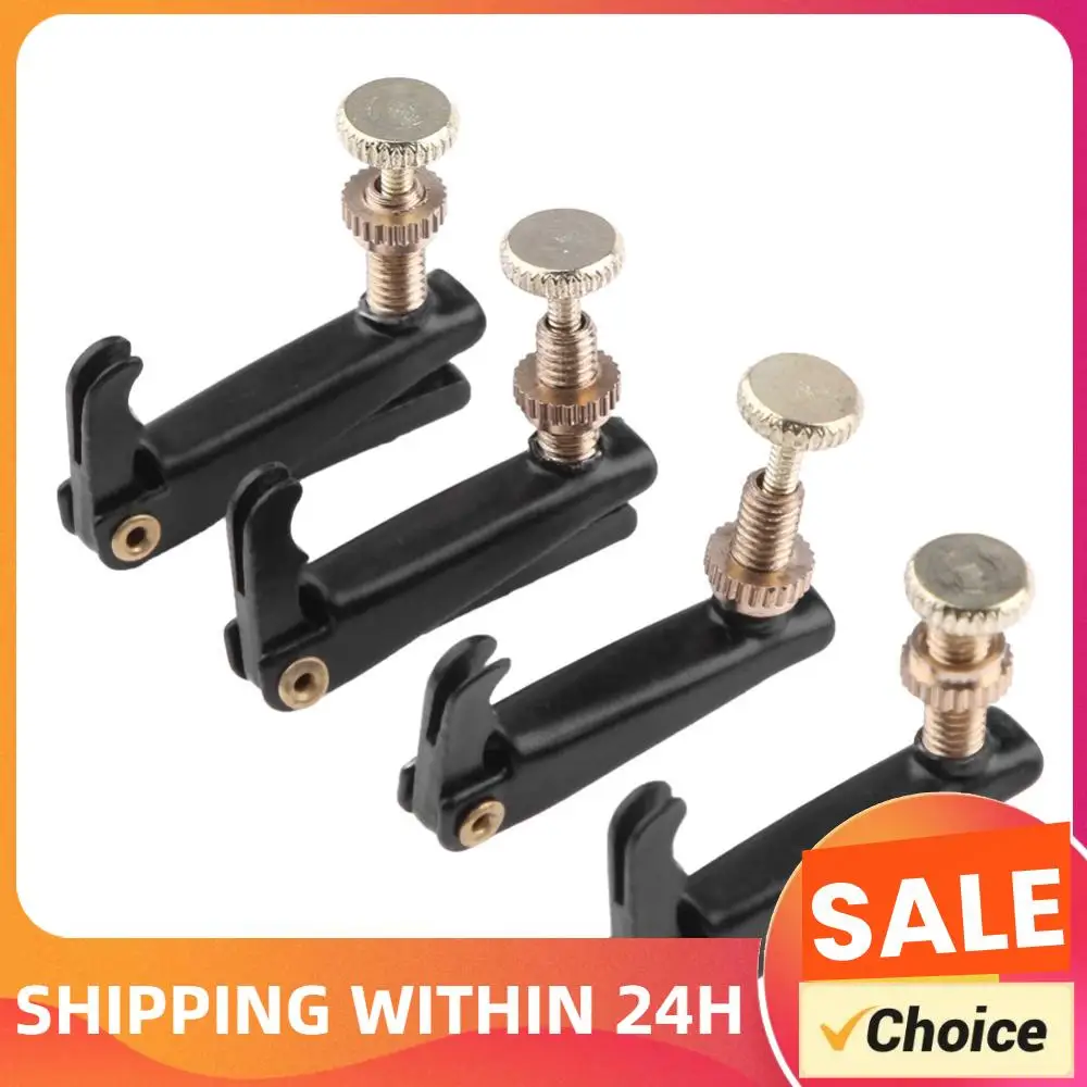 4pcs Violin Tuning Adjuster Plated Iron 4/4 3/4 Violin String Spinners Professional Replacement Musical Instrument Accessories