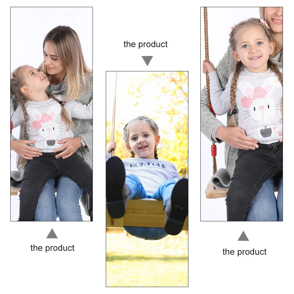 

Pine Board Swing Seat Small Wood for Adults Kids Outdoor Playground Toys Hanging Tree Swings Non Backyard Front Yard