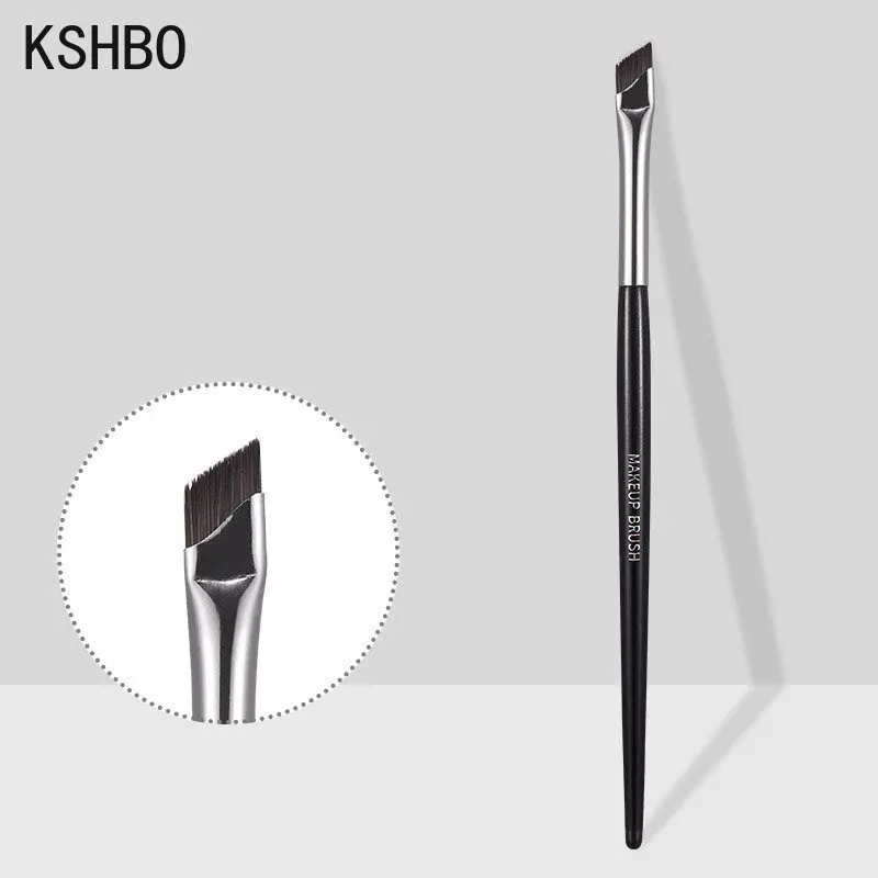 KSHBO Upgrade Blade Eyeliner Brush Ultra Thin Fine Angle Flat Eyebrow Brush Under Eyes Place Makeup Brush Precise Detail Brush