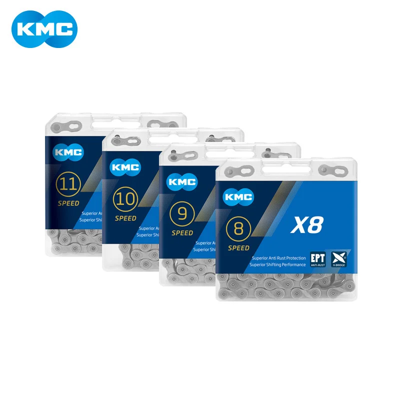 Велосипедная цепь KMC X Series X10 X11 X12 Велосипедная цепь Aurora Color 10S 11S 12S Горная дорога Велосипедная цепь Велосипедные детали