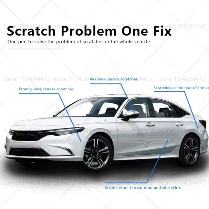 For 1953-2025 Mercedes Benz E-Class Paint Scratch Repair Accessories Car Paint Repair Pen 4PCS White 149 Black 197 Blue 896 890