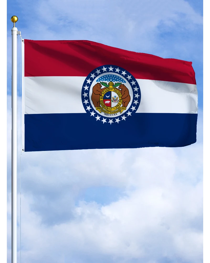 2×3FT Missouri state usa Flag Polyester Printed Banner Tapestry For Decor