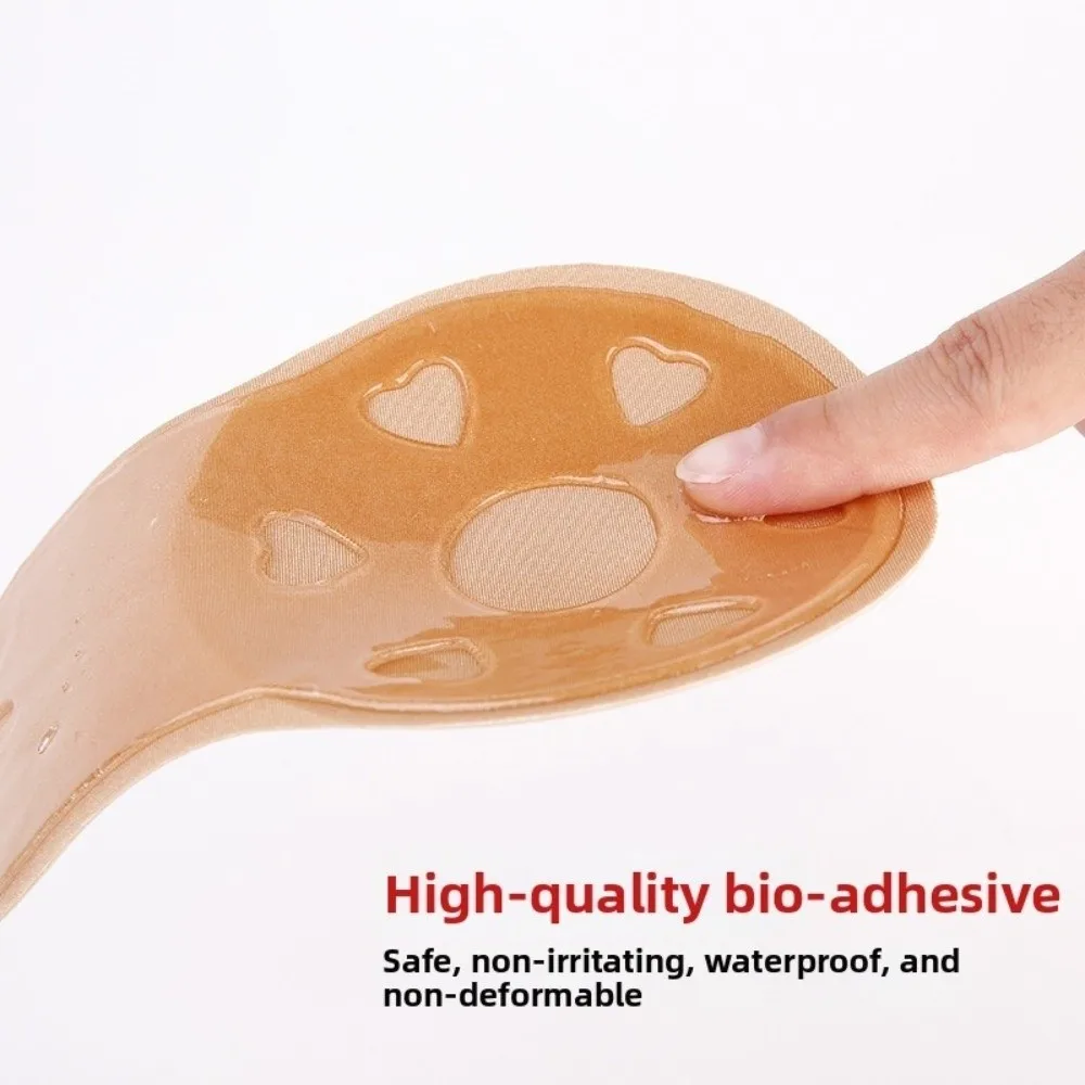 Gifts Self Adhesive Women Push Up Bras Strapless Invisible Breast Lift Bras Reusable Rabbit Nipple Cover