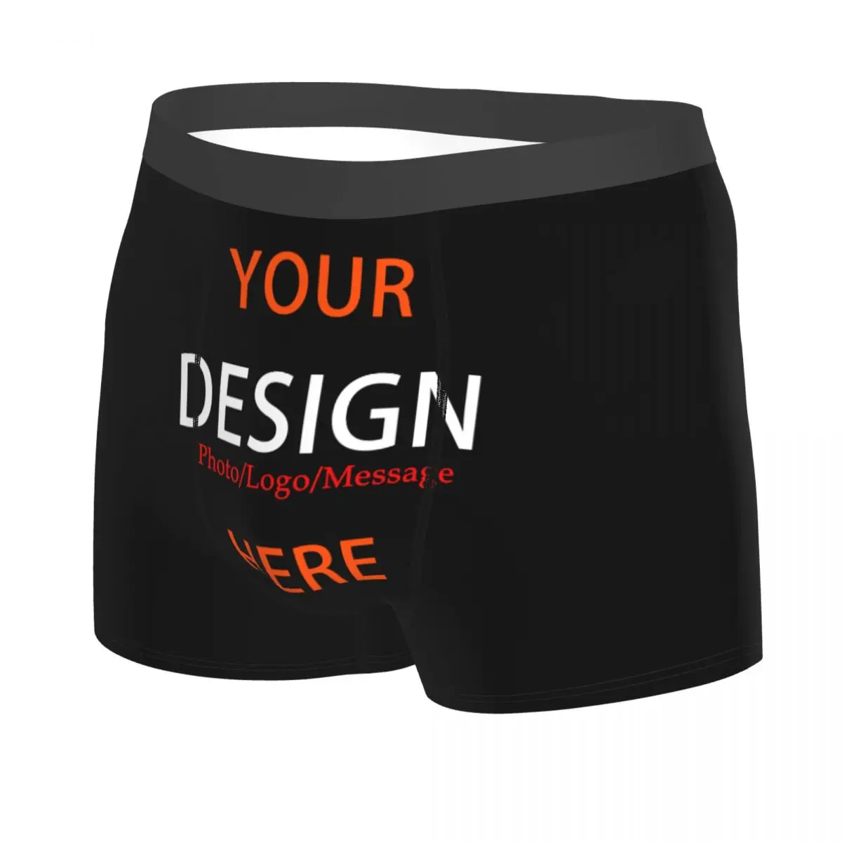 Custom Custom Your Photo Logo Message Underwear Male Printed DIY Design Boxer Shorts Panties Briefs Soft Underpants