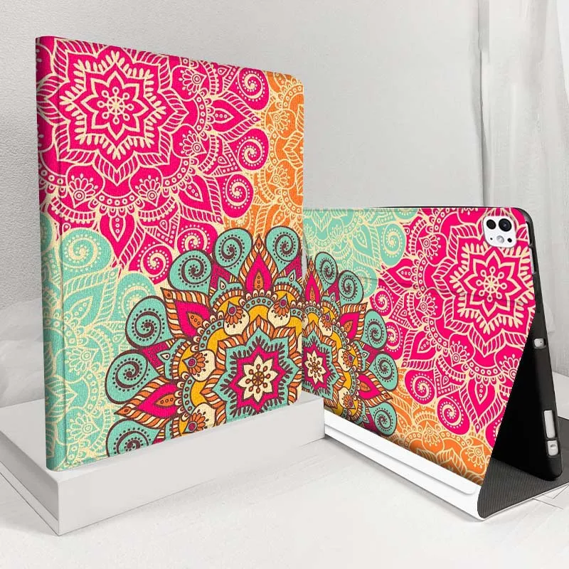 mandala-vibrante-para-ipad-pro-air-m2-m3-1-2-3-4-5-6-9th-10th-11th-109-97-102-129-polegada-capa-para-tablet
