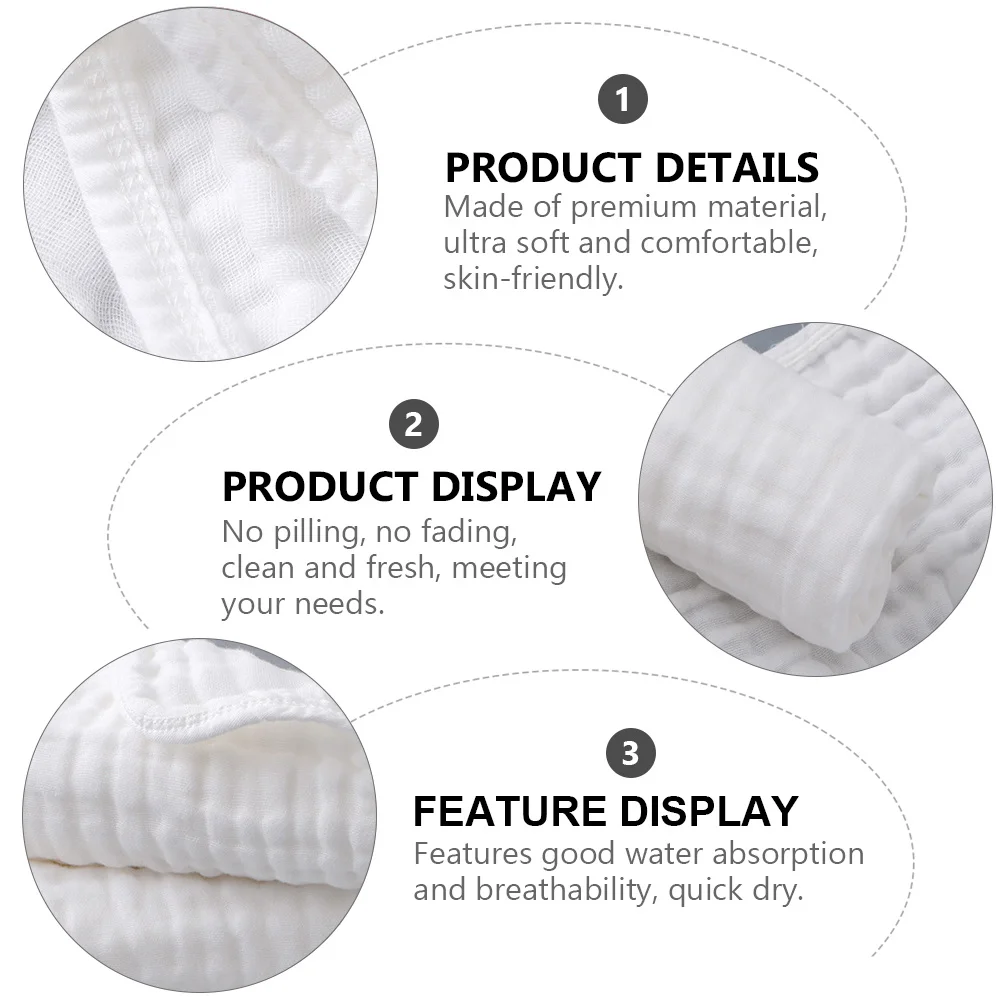 2 قطعة منشفة استحمام الطفل عالية المتانة تنفس Nopilling يتلاشى الرضع قماط بطانية Softskinfriendly Giftforkids #3