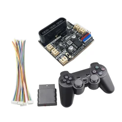 Wireless Gamepad for PS2 Controller+ 4 Channels Motor Driver Servo Expansion Board for Arduino UNO R3 Mecanum Wheel Robot