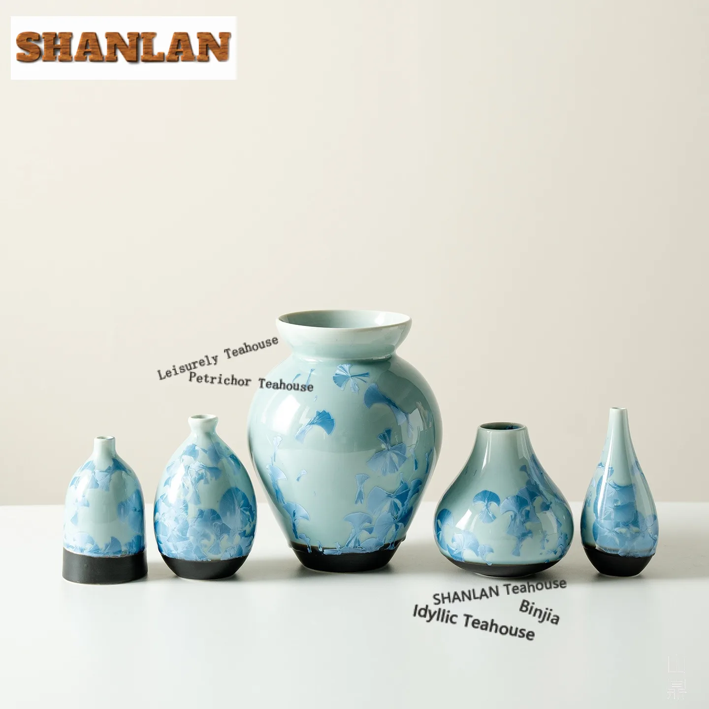 Kiln Fambe Ice Flowers Vase Japanese Ornaments For Home Planters Plant Pot Household Flowerpot Drinkware Accessories Gift Craft