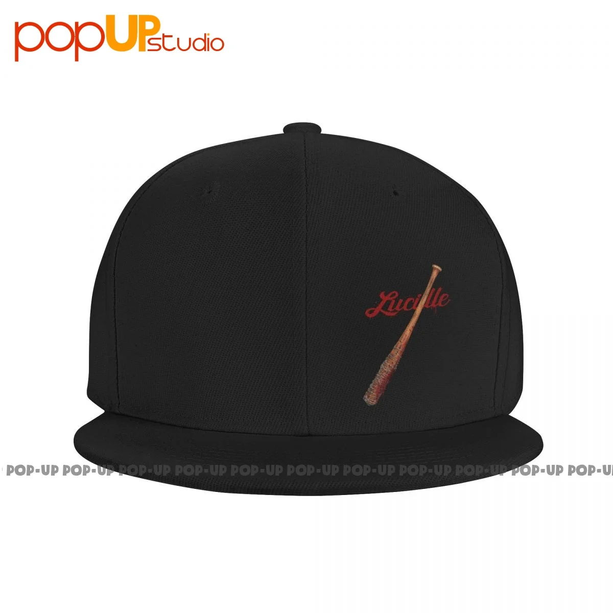 Walking Dead Negan Lucille And Bloody Baseball Bat Savior Snapback Cap Baseball Caps