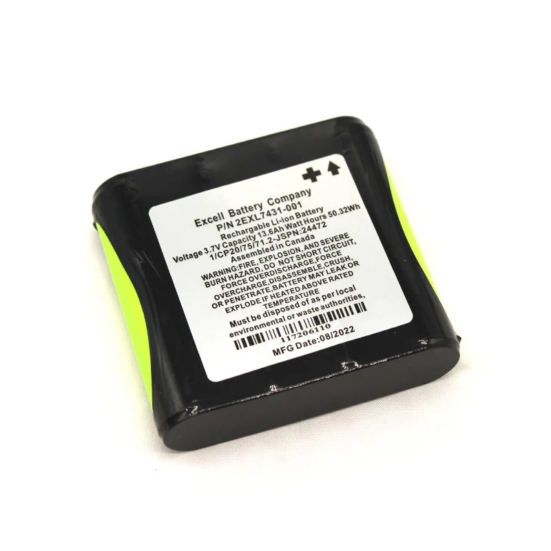 Replacement Battery 2EXL7431-001 3.7V 13600mAh for Toqcon FC500 FC300 SHC500 Survey Data Collector