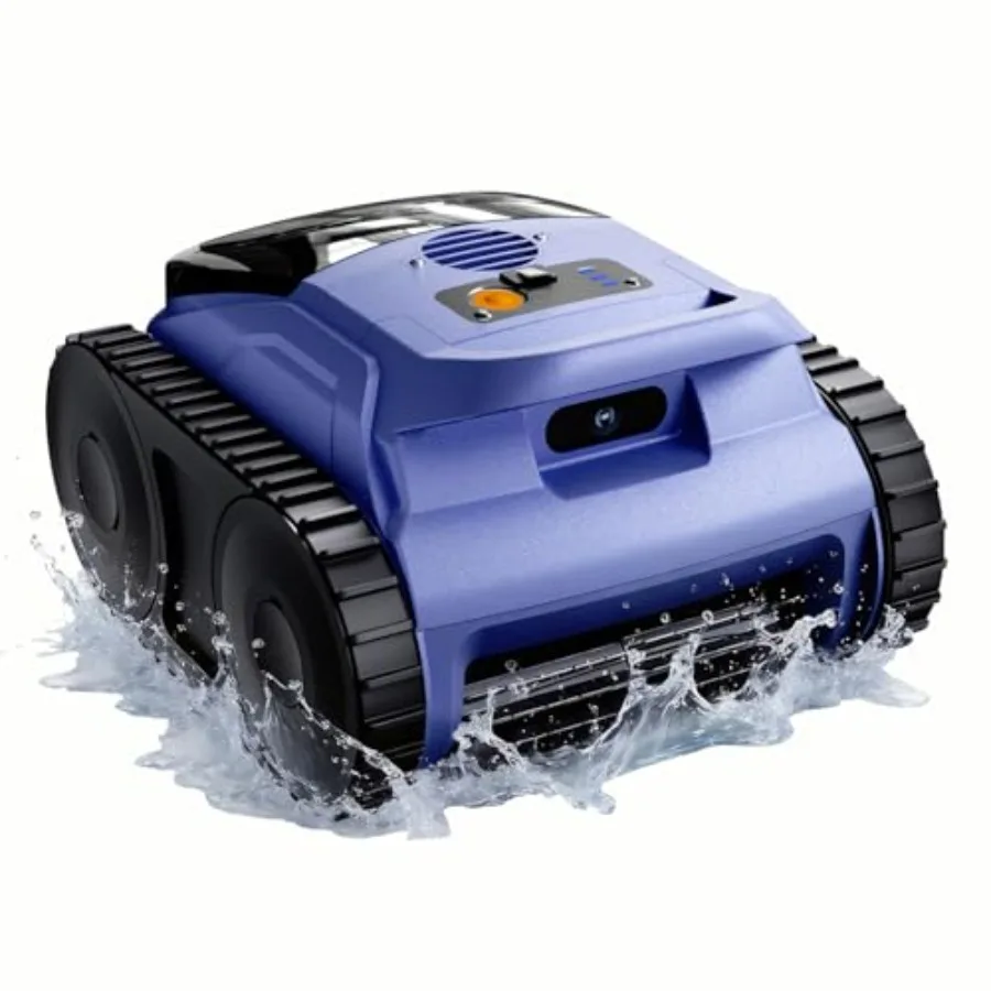 Automatic Robotic Pool Vacuum for Inground Above Ground Pools Wall Climbing Cleans Floor Walls Waterline Drain Skimmer up to 21