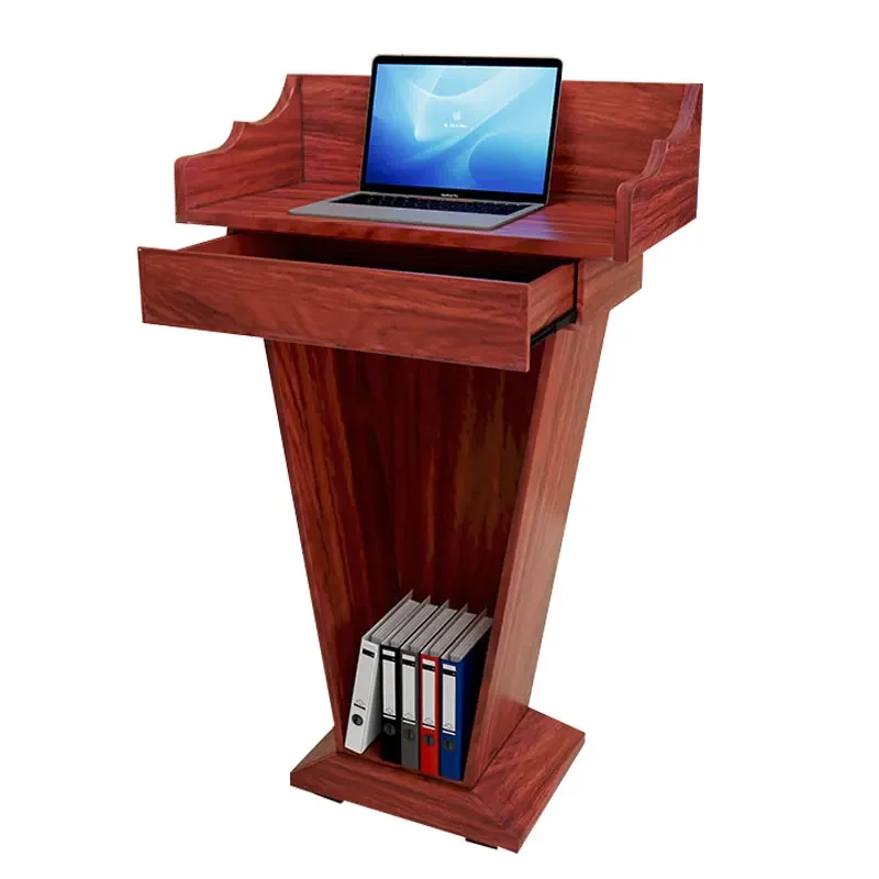 Lecture Desk Lecture Desk Wooden School Meeting Room Consultant Chair Reception Desk Master of Ceremonies Solid Wood