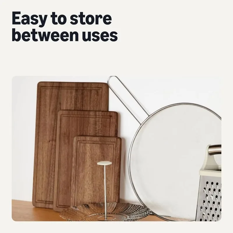 Acacia wood cutting board set contains 3 cutting boards 2cm thick rectangle