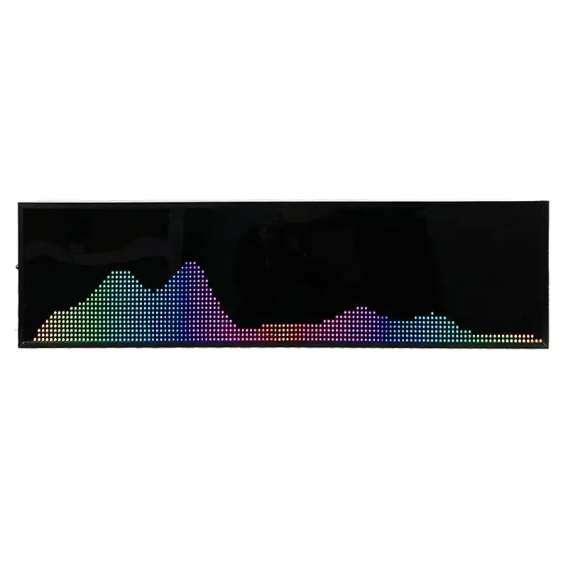Professional Dynamic Music Rhythm Spectrum Display RGB Full-color Pickup Lamp Desktop Ornament Music Atmosphere Lamp