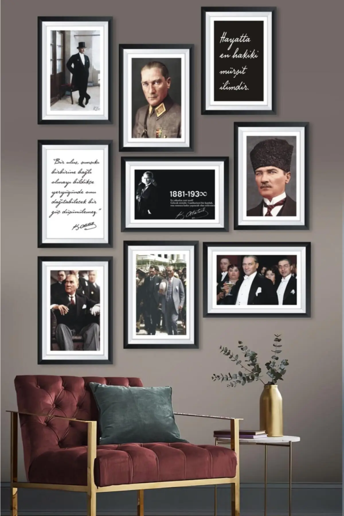 9 peça quadro olhando mdf mesa conjunto