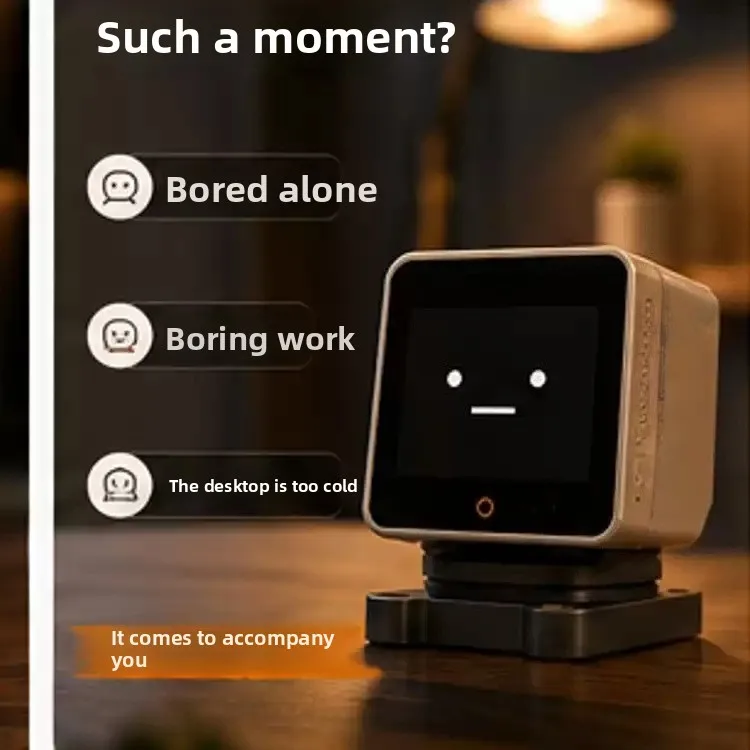 tackChan Xiaozhi AI Desktop Robot Espressif Open‑Source Intelligent Companion Smart Voice Chat Desktop Pet Robot