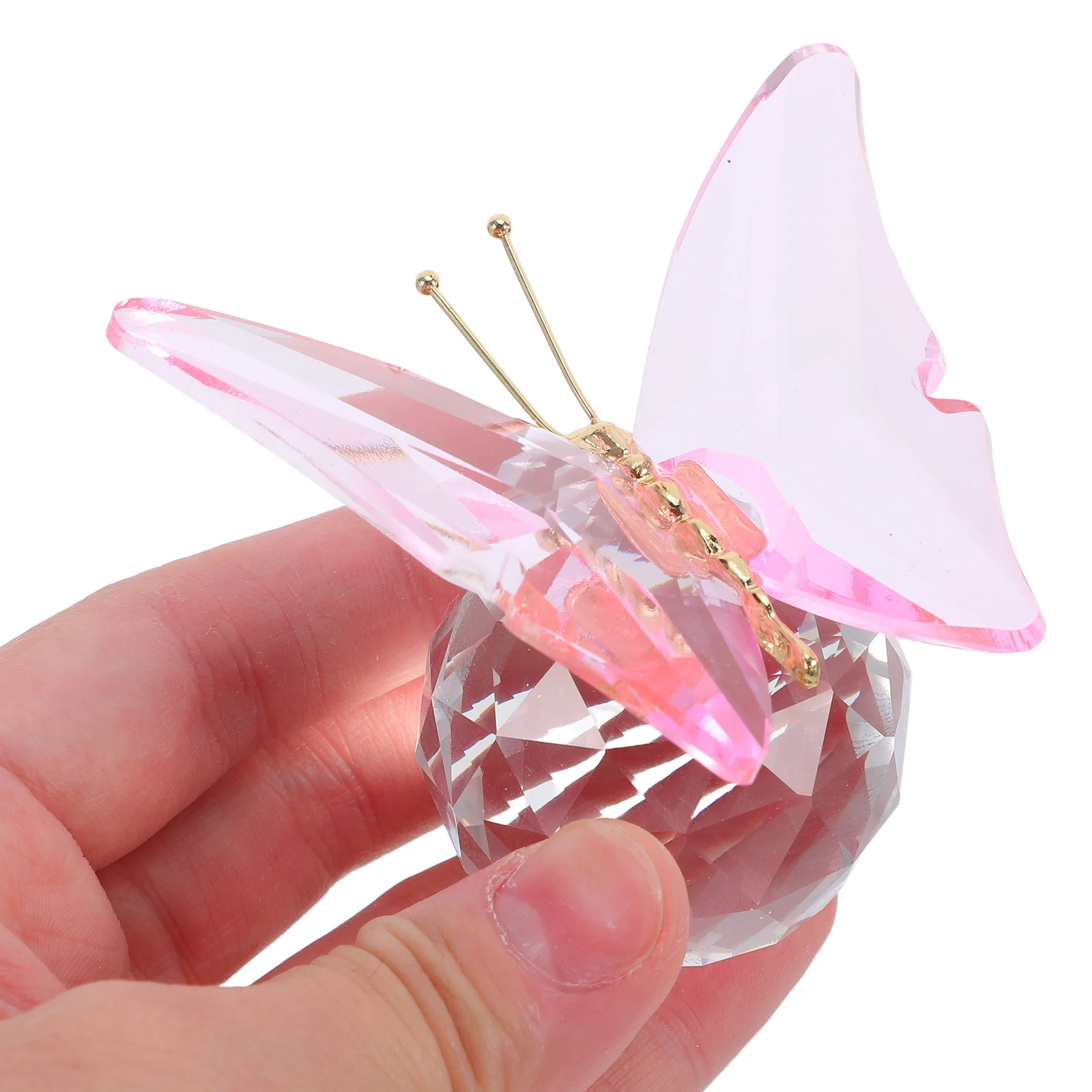 

Butterfly Sculpture Figurine Figure Figurines Decor Animal Shape Crystal Crafts