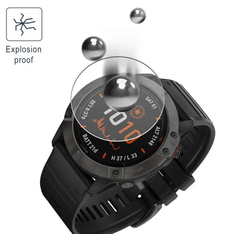 Para garmin fenix 7 6 6S 6x 5 5S/vivoactive 3/forerunner 945 955 965 225 255 265s protetor de tela de vidro temperado smartwatch