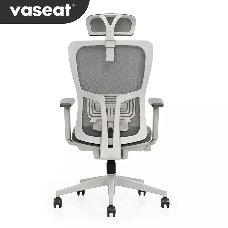 Huashi High-Back Swivel Chair Ergonomic Office Mesh Computer Chair Adjustable Headrest Armrest Modern Executive Chair Home