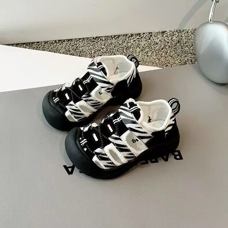 

БосоножкиKid Sandal Summer New Gril Shoe Personalized Hollow Boy Shoe Breathable Kid Beach Shoe Allmatch Girl Sandals Kids Shoes
