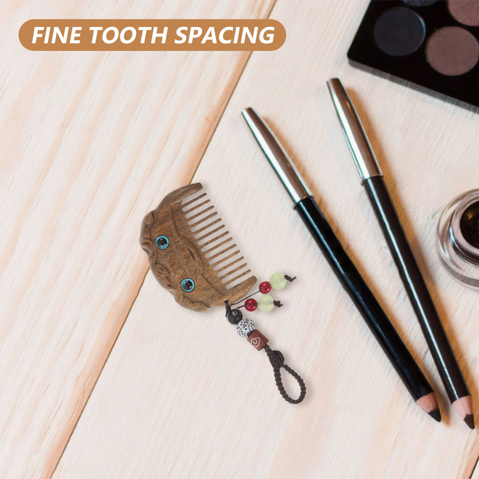 

Carved Sandalwood Comb Mini Travel Pocket Hair Brush Detangling Scalp Massage Portable Vintage Hair Styling Comb