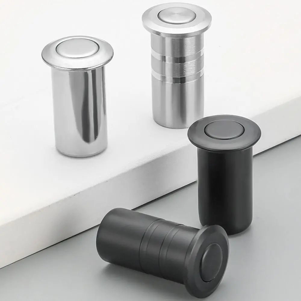 1Pcs Dustproof Door Bolt Cover Stainless Steel with Accessories Latch Cover Sandproof Invisible Door Latch Protection Cover